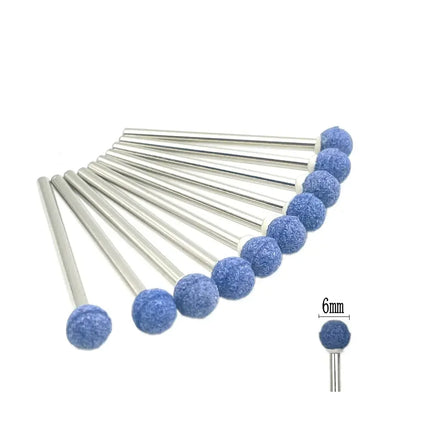 10pcs/set Corundum Nail Drill Bits 3/32" Rotary Ceramic Stone Burr Cutters for Manicure Nails Accessories Tool