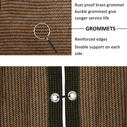 Balcony Fence Privacy Screen Patio Breathable Sun Shade Net Garden Shelter Screen Sunshade Outdoor Awning Terrace Shade Cloth