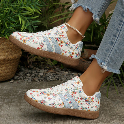Sneakers Women Fashion Outdoor Lace-up Casual Shoes Female Lightweight Sneakers Comfortable Non Slip Flat Shoes Zapatos De Mujer