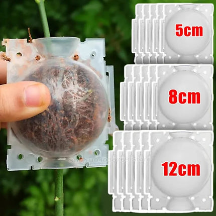 Air Layering Pods Plant Rooting Ball High Pressure Propagation Root Grow Box Graft Breeding Growing Case Planting Nursery Pot