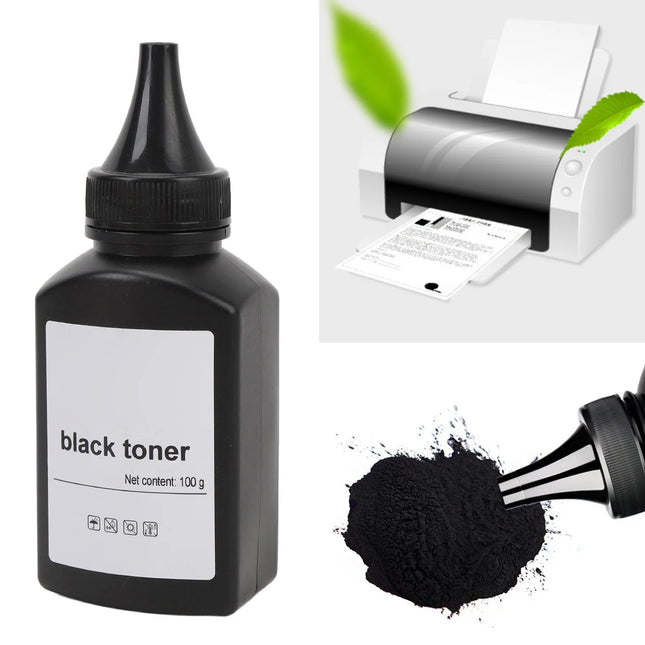 2 Stück Drucker Toner Nachfüllpackung 200g Schwarz Toner Nachfüllpulver für 1610 M2070 4321 3110 3200 PE220 PE120 3150 E210 E230 E260 E350