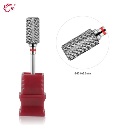 TP Tungsten Steel Nail Drill Bits Rotary Cuticle Clean Electric Nail Drill for Manicure Pedicure Burrs Remover Nail Accessories