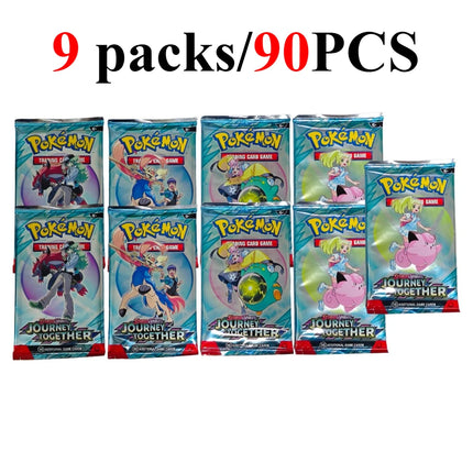 90/360PCS Pokémon Card Packs 151， ASCENDED HEROES 。Evolutions,PALDEAN FATES,English Reinforcement,Battle Transaction Card Gift