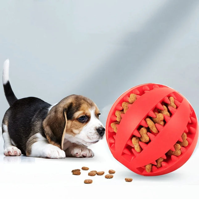Interactive Dog Food Ball Rubber Chew Toy for Small to Large Dogs And Puppies - Pet Tooth Cleaning - product image 2
