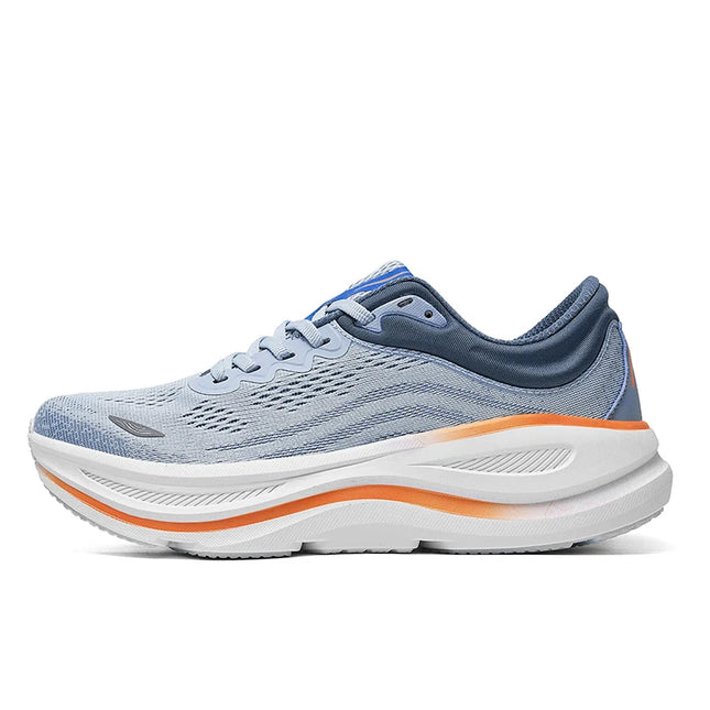 ArfaStep Men Women Gray Mesh Running Shoes Thick Cushioning Sole Breathable Sports Sneakers for Jogging Gym Training
