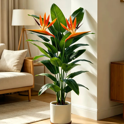 3-Piece Artificial Banana Tree and Bird of Paradise Set - image 3