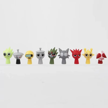 Hot New 48pcs/Set Mini Sprunki Action Figure Toy Cartoon Movie Sprunki Wenda Model Doll Figurines Kids Gift