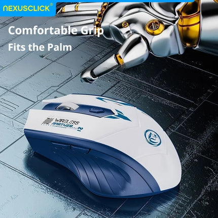 NexusClick Bluetooth 5.4 & 2.4G Wireless Mouse With Finger Rest, 6 Buttons Gaming Office Silent Mice Rechargeable - product i