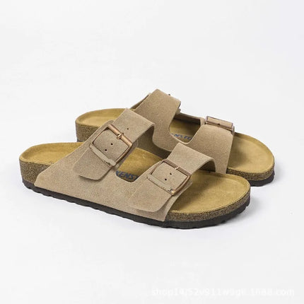 Double breasted sandals, outdoor flip flops, men's and women's soft shoes for outdoor wear