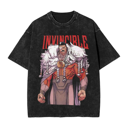 Conquest Invincible T Shirt Men's  Pure Cotton Awesome T-Shirts O Neck  Tee Shirt Short Sleeve Clothes Gift