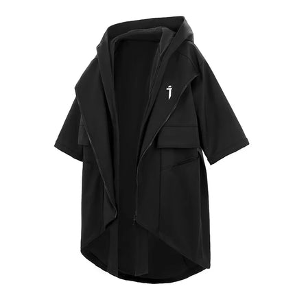 11 BYBB'S DARK Men Spring Jacket Windbreaker 2025 New Half Sleeve Function Coats Mens Loose Hooded Jackets Techwear