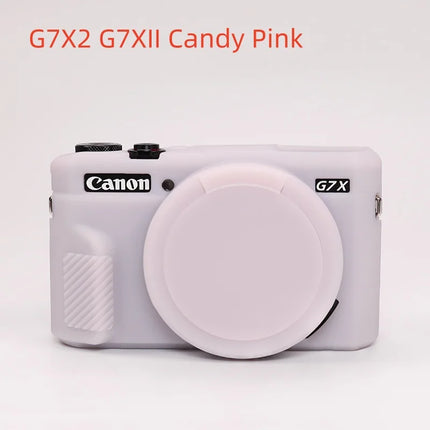 Camera Soft Silicone Skin Cover For Canon G7XII G7X2 G7X Mark 2 G7X3 Body Rubber Case Bag For G7 X Mark III With Lens Protector