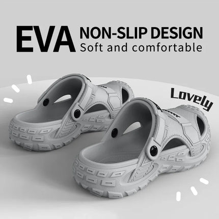 2026 Summer Hot Sale Men's EVA Sandals Summer Thick Soft Soled Outdoor Wear Beach Casual Sports Perforated Shoes Plus Size 48-49