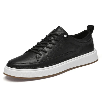 Italian Brand Men's  Genuine Leather Shoes Comfortable Soft Sole Insole 6 Centimeters Men's Casual Oxford Shoes Outdoor Sneakers