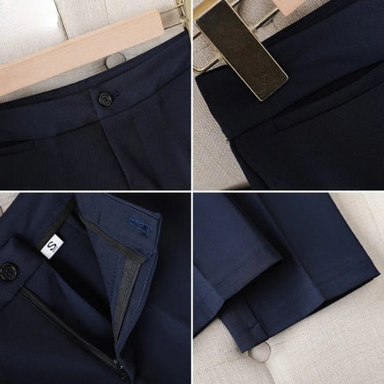 Women Suit Set Spring Summer Office Blazer Skirt Formal Workwear Hotel Receptionist Outfit