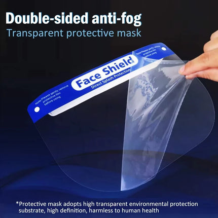 Protective Mask Full Face Shield Masks Transparent Anti Saliva Splash-proof Protect Eye Full Face Mask Cover Protective Clear