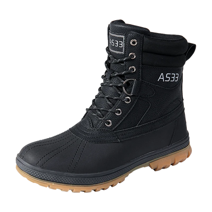 Plus Size 47 Outdoor Men Boots Winter Snow Boots for Men Training Work Boots Waterproof Slip-Resistant Keep Warm Winter Shoes