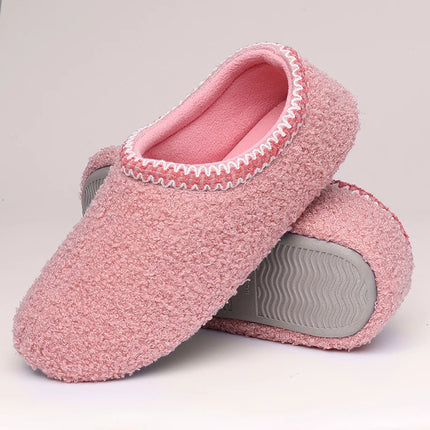 Litfun Soft Women Slippers Winter Warm Fashion Casual Slippers Outdoor Wear-resistant Rubber Sole Shoes Indoor Flat Women Shoes