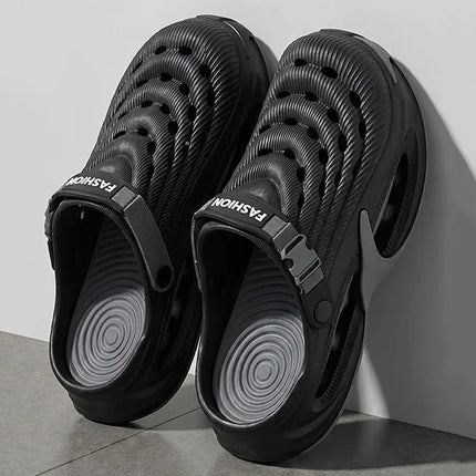 Outdoor Beach Thick Bottom Sandals Men 2026 Summer Eva Soft Sole Platform Clogs Men Comfortable Non Slip Sport Sandals Couple