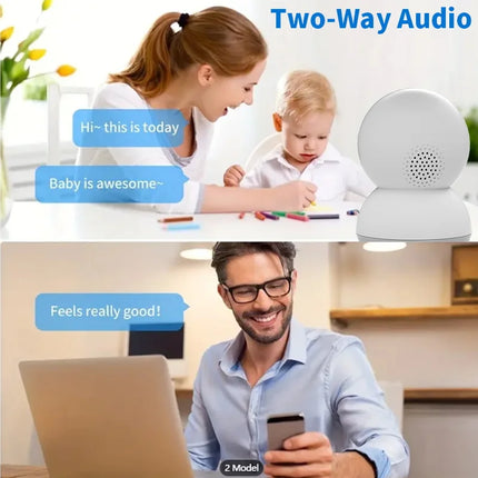360° Smart Home Security Camera PTZ 2K 5G WiFi AI Detection Night Vision Automatic Tracking Security Surveillance Baby Monitor