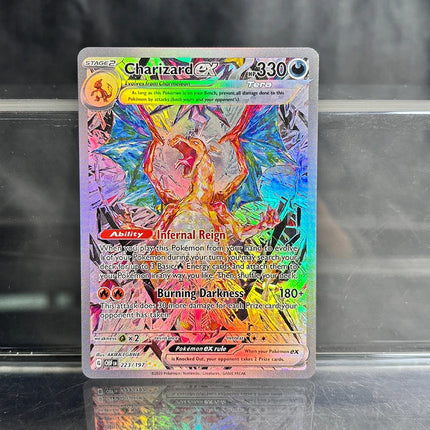 Holographic Game Trading Collection PTCG Proxy Cards Charizard Pikachu Mew EX Singl PKM Foil Cards Gengar VMAX Skyridge (SK)