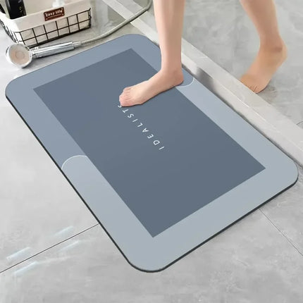Diatomaceous Earth Bath Mat Super Absorbent Non Slip Fast Drying Soft Floor Mat for Shower Laundry Bedroom Kitchen - product