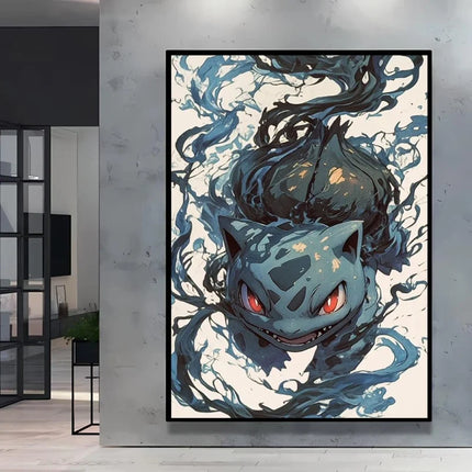 Stylish Pokemon Umbreon Decorative High Quality Canvas Painting Available in Multiple Sizes Suitable for Different Home Spaces