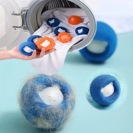 1-5pcs Pet Hair Remover Reusable Ball Laundry Washing Machine Filter Wool Sticker Cat Hair Remover Pet Fur Lint - product ima