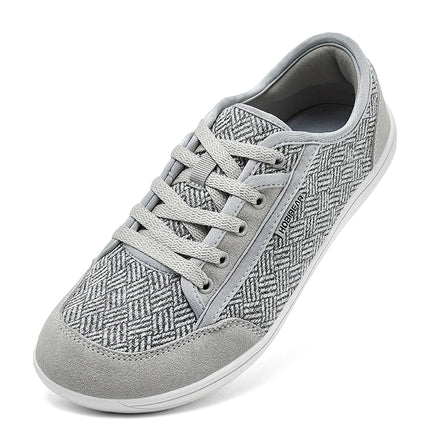 HOBIBEAR Unisex Barefoot Shoes Wide Toe Minimalist Zero Drop Walking Sneakers Lace-Up Outdoor Lightweight Casual Shoes