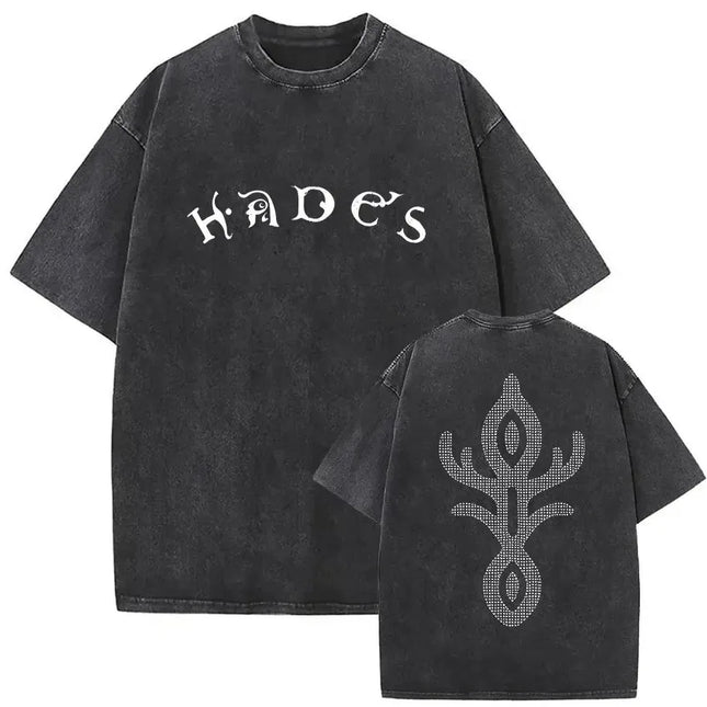 Gewaschenes Oversized T-Shirt Melanie Martinez Heads Album Herren Damen Kurzarm Harajuku Fashion Kurzarm T-Shirt Streetwear
