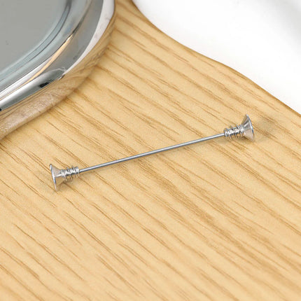 16G Skeleton Hand Industrial Barbell Surgical Steel Short Cartilage Earring Body Piercing Jewelry for Women Men Rod Length 38mm