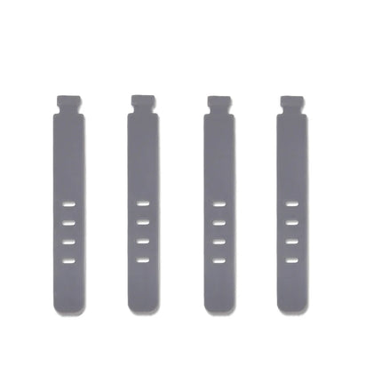20/12/4PCS Cable Ties Cord Organizer Management Silicone Wire Holder Straps Zip Clips Reusable Tie Wraps Keeperwinder Rubber