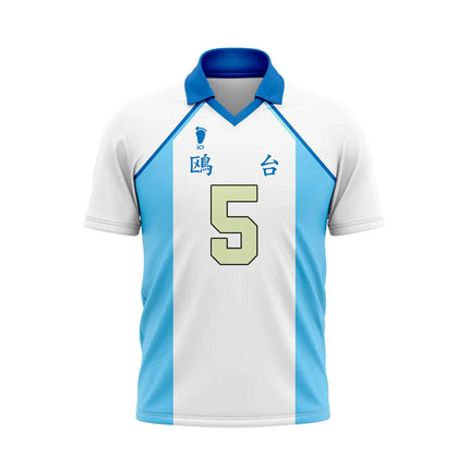 New Custom Name Haikyuu Karasuno High Hinata 10 Jersey Men Women Anime Volleyball Uniform Short Sleeve V-Neck Polo Sport T-Shirt