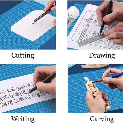 A3 A4 A5 PVC Cutting Mat Workbench Patchwork Cut Pad Sewing Manual DIY Knife Engraving Leather Cutting Board Side Underlay