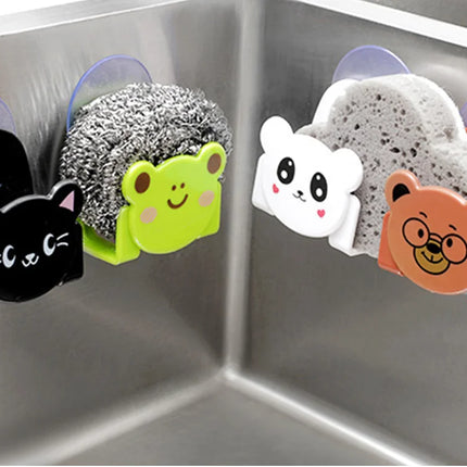 1PC Kitchen Suction Cup Sink Drain Rack Sponge Storage Holder Kitchen Sink Soap Rack Drainer Rack Bathroom Accessories Organizer