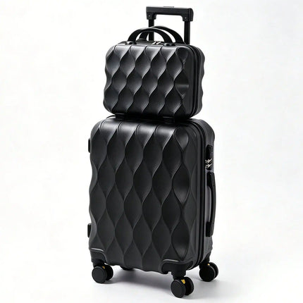 2 In 1 Luggage Sets, Portable Suitcase With Wheels Password Carry On Luggage Large Capacity Classified Storage Suitcase Adjustable Pull Rod Smooth To Use