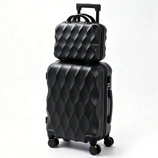 2 In 1 Luggage Sets, Portable Suitcase With Wheels Password Carry On Luggage Large Capacity Classified Storage Suitcase Adjustable Pull Rod Smooth To Use