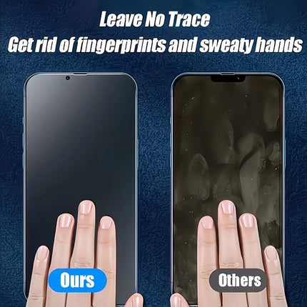 2PCS Privacy Matte Frosted Ceramic Screen Protector For iPhone 17 16 15 14 13 12 11 Pro Max X XR XS Max Anti-Spy Full Coverage