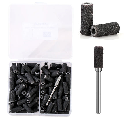 3mm 80pcs Mini Zebra Nail Sanding Bands Electric Machine Nail Drill Bits UV Gel Acrylic Polish Remover For Nails Accessory Tool