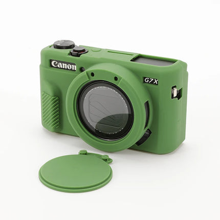 Camera Soft Silicone Skin Cover For Canon G7XII G7X2 G7X Mark 2 G7X3 Body Rubber Case Bag For G7 X Mark III With Lens Protector