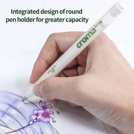 Croma 1/3/5Pcs 1.0mm Highlight White Gel Pen Highlight Marker Pen Fine Tip for Student Drawing Art Writing Supplies