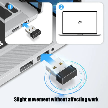 USB Port Shaker Wiggler Awake Mouse Wireless Mouse Jigglers Mover Undetectable Automatic for Laptop PC