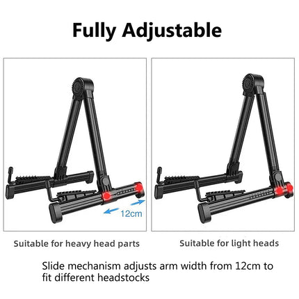 Miwayer Foldable Guitar Stand – Lightweight A-Frame, Adjustable Arm Width, for Acoustic/Electric Guitar, Ukulele, Banjo