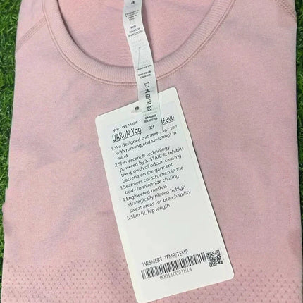 Lemon Women Swiftly Tech 2.0 Yoga  Sports Short Sleeve T-shirt Gym Running Fitness Seamless Short Sleeve Shirt Sportswear Top
