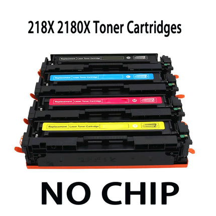 218X 2180X 2182X 2183X 2181X Toner Cartridge No chip for HP Color Pro MFP 3201dw, MFP 3301cdw 3301fdw 3301sdw Printer