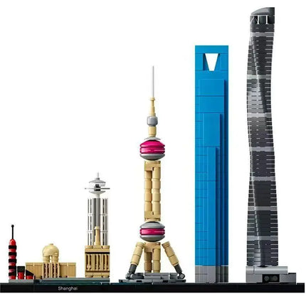 In stock Berlin Venice Tokyo London Shanghai San Francisco Chicago City Building Blocks Adult Children Toys Gifts