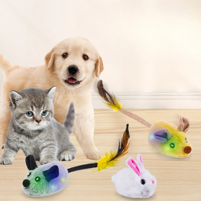 Simulated Little Mouse and Cat Self Entertainment Cat Teasing Tool and Dog Home Sports Toy Touch Sensing - product image 2