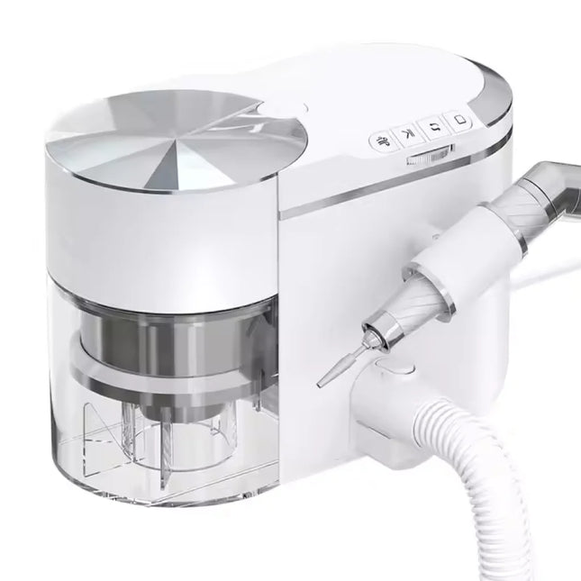 Máquina profesional 2 en 1: taladro de uñas y colector de polvo sin escobillas de 240 W, con succión de uñas integrada de 35000 RPM, estación de manicura y lima eléctrica