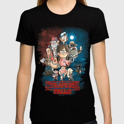 Stranger Falls Original Art T-Shirt, Gravity Falls Tee, Men's Women's Sizes New Spring/Summer Arrivals Regular Fit Casual