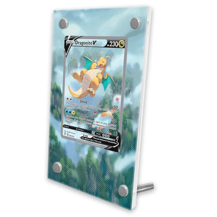 Pokemon Display Cards PTCG Reshiram Zekrom Charizard Espeon Latias SV11 151 Anime Game Expand Art Gifts Acrylic Protective Case